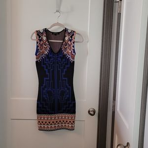 Flying Tomato Sleeveless Bodycon Mini Boho Tribal Aztec Dress Size S